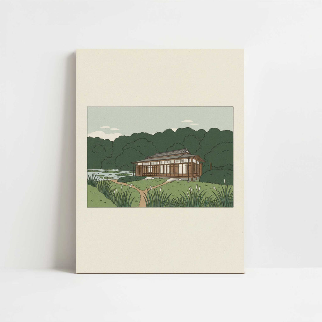 Paths Through Meiji Jingu, Tokyo - Art Print - Unframed art print