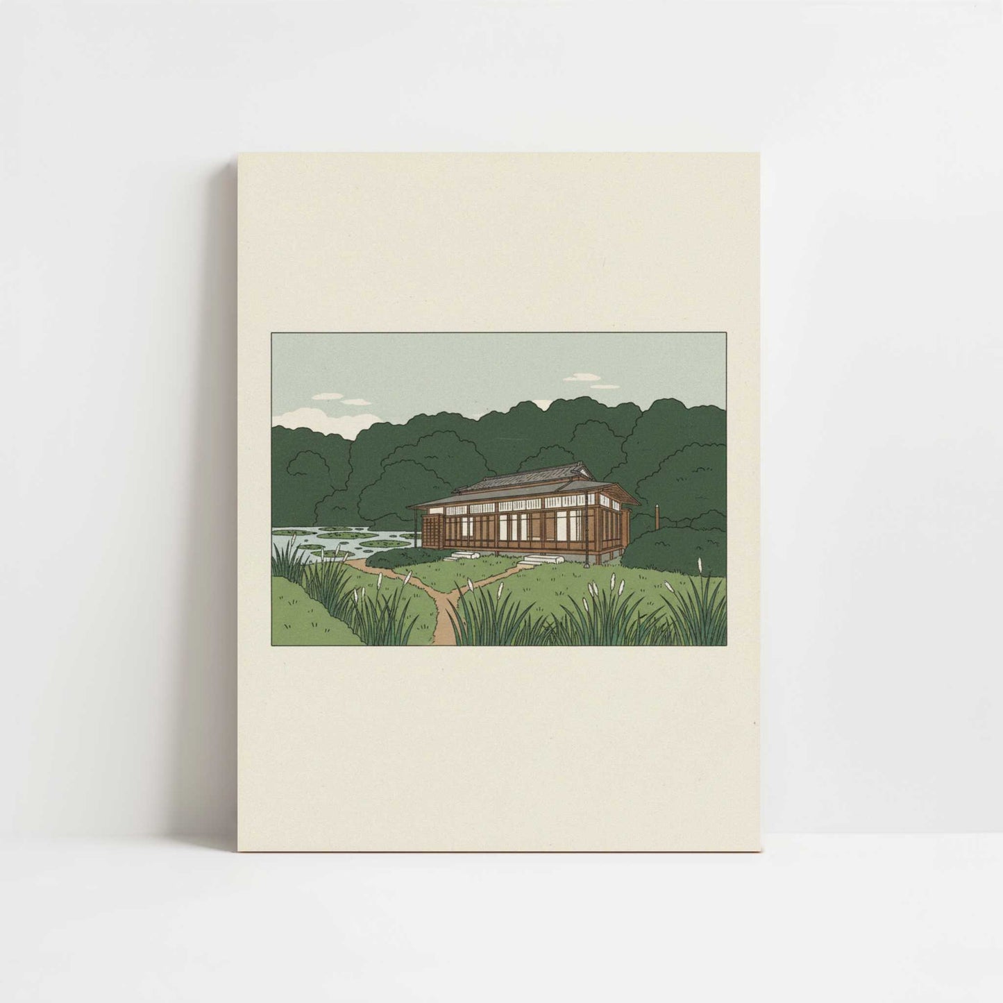 Paths Through Meiji Jingu, Tokyo - Art Print - Unframed art print