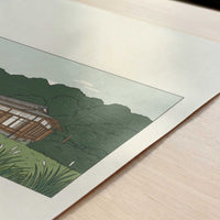 Paths Through Meiji Jingu, Tokyo - Art Print - Close-up detail of the art print