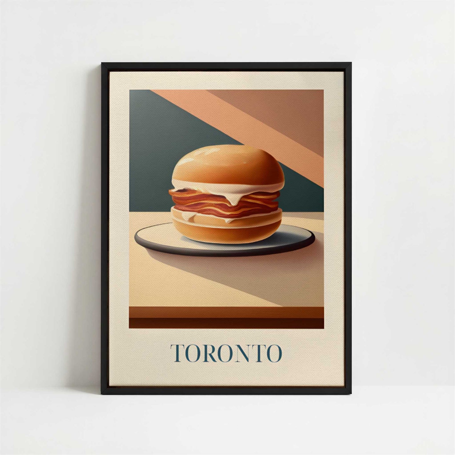 Framed Canvas - Framed canvas in black frame