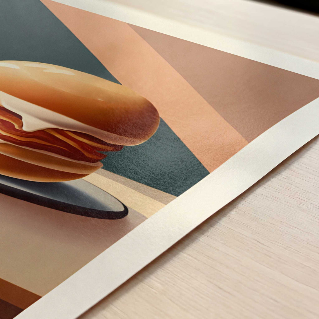 Peameal bacon from Toronto, Canada - Art Print - Close-up detail of the art print