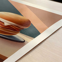Peameal bacon from Toronto, Canada - Art Print - Close-up detail of the art print