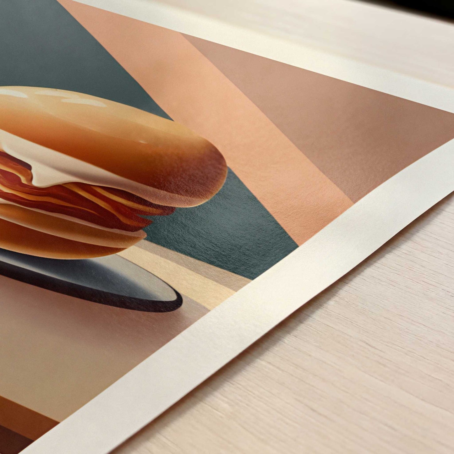 Peameal bacon from Toronto, Canada - Art Print - Close-up detail of the art print