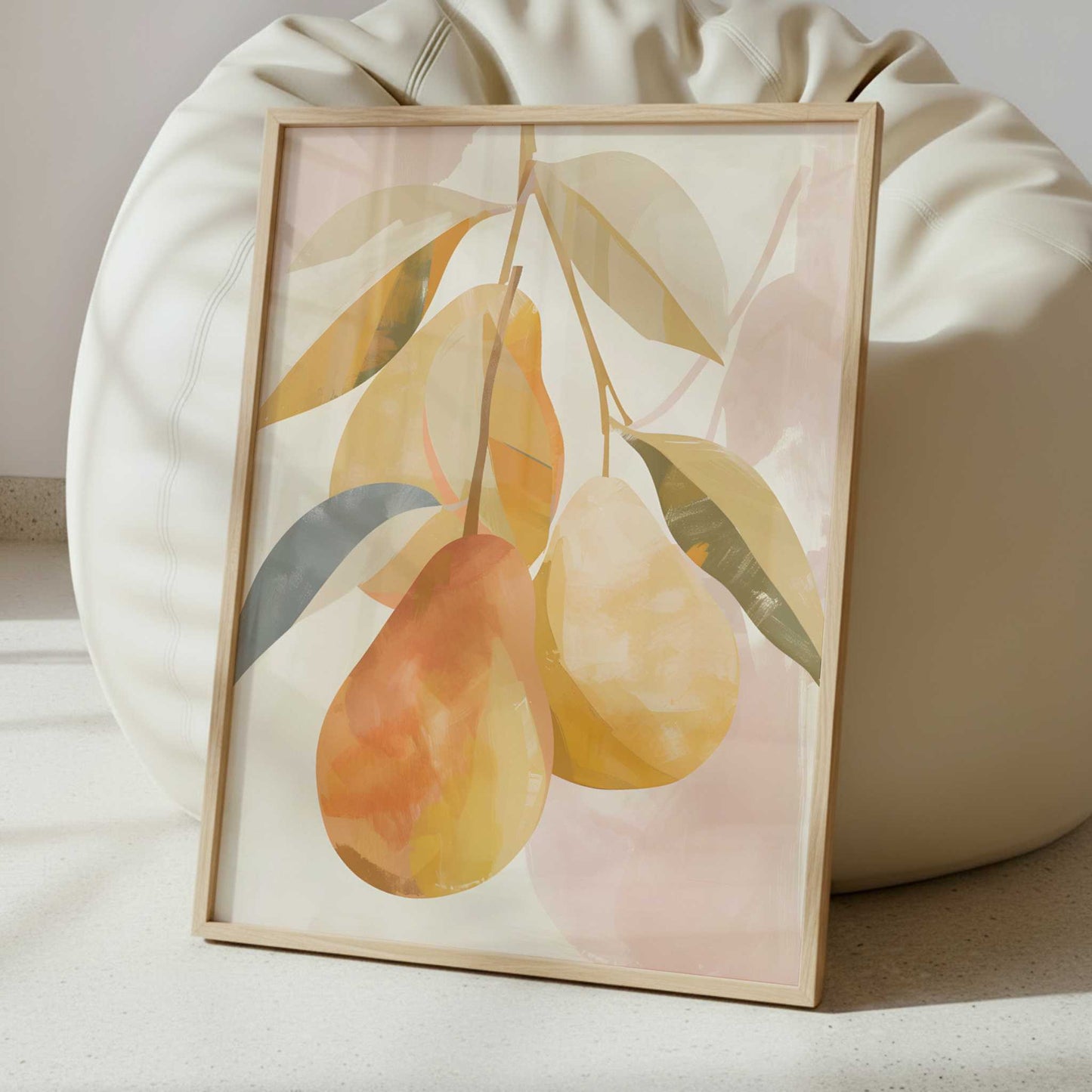 Pears in Bohemian Style - Art Print - Interior inspiration