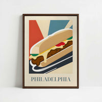 Framed Canvas - Framed canvas in dark wood color frame