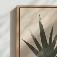 Framed Canvas - Close-up detail and texture of the framed canvas