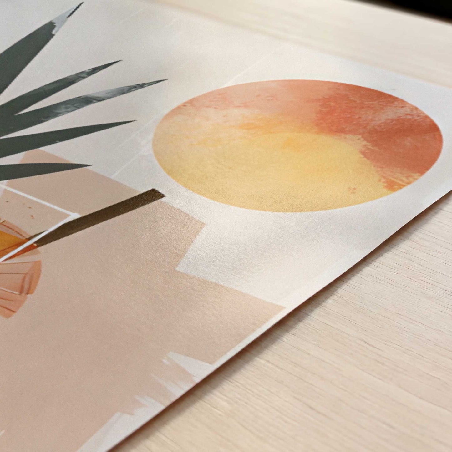 Pina Colada in Bohemian Style - Art Print - Close-up detail of the art print