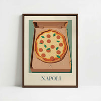 Framed Canvas - Framed canvas in dark wood color frame