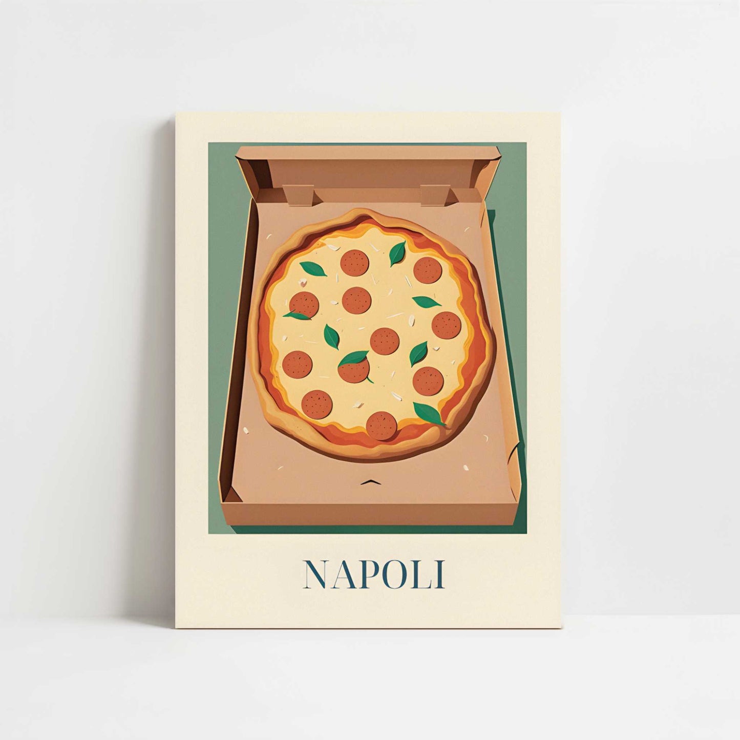 Pizza from Naples, Italy - Art Print - Unframed art print
