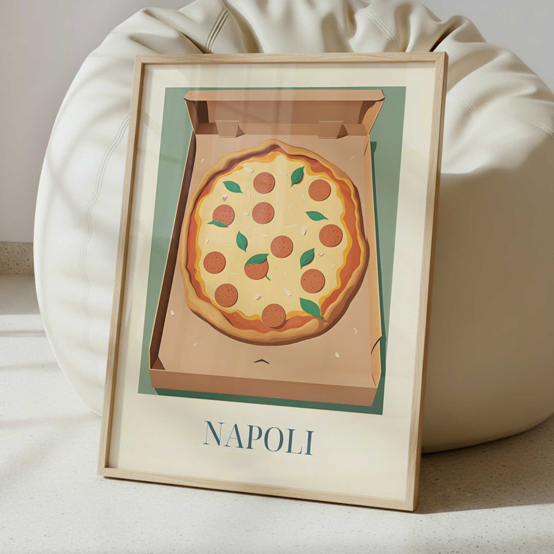 Pizza from Naples, Italy - Art Print - Interior inspiration