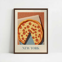 Framed Canvas - Framed canvas in dark wood color frame