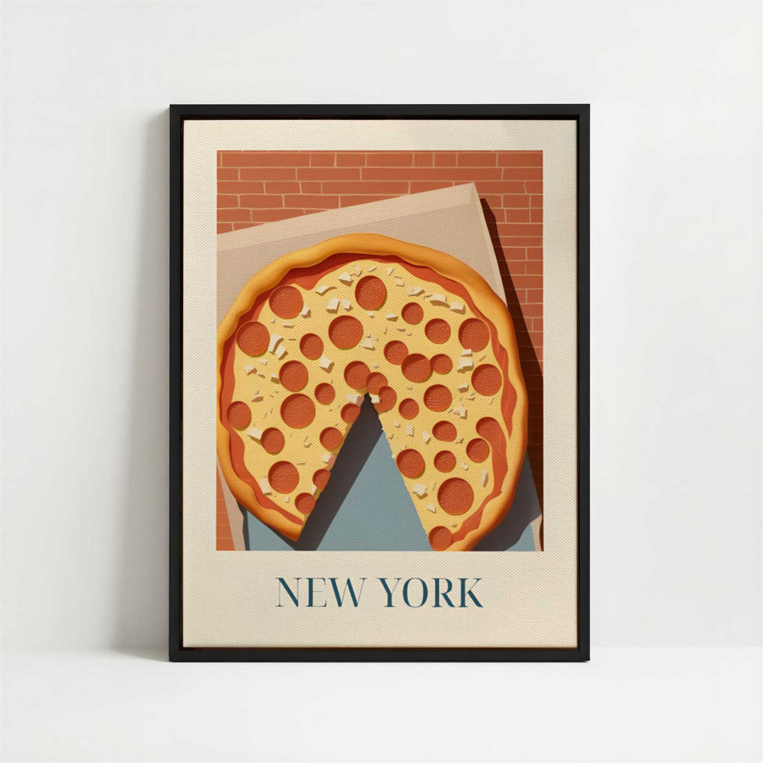 Framed Canvas - Framed canvas in black frame