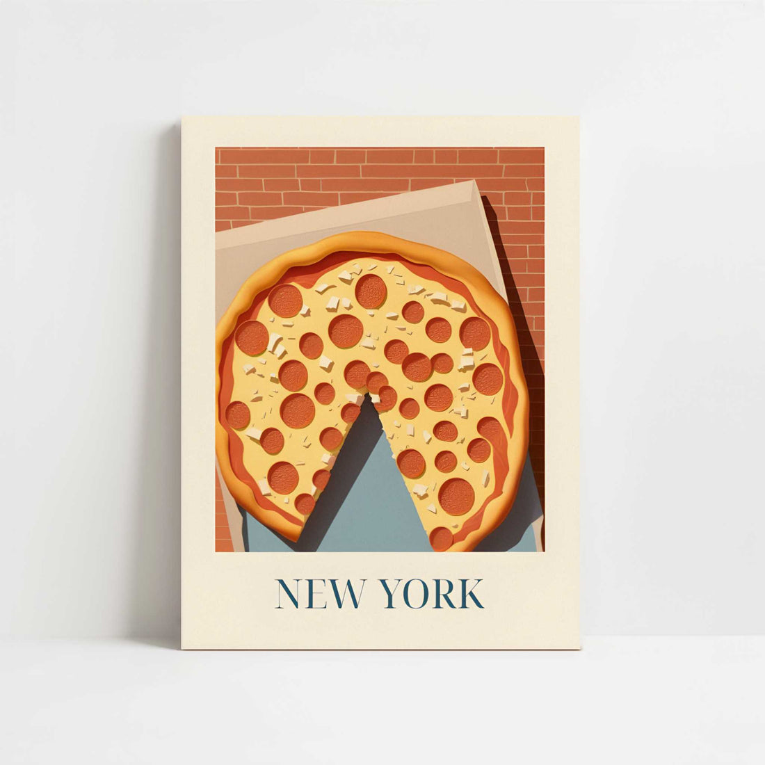 Pizza from New York, United States - Art Print - Unframed art print