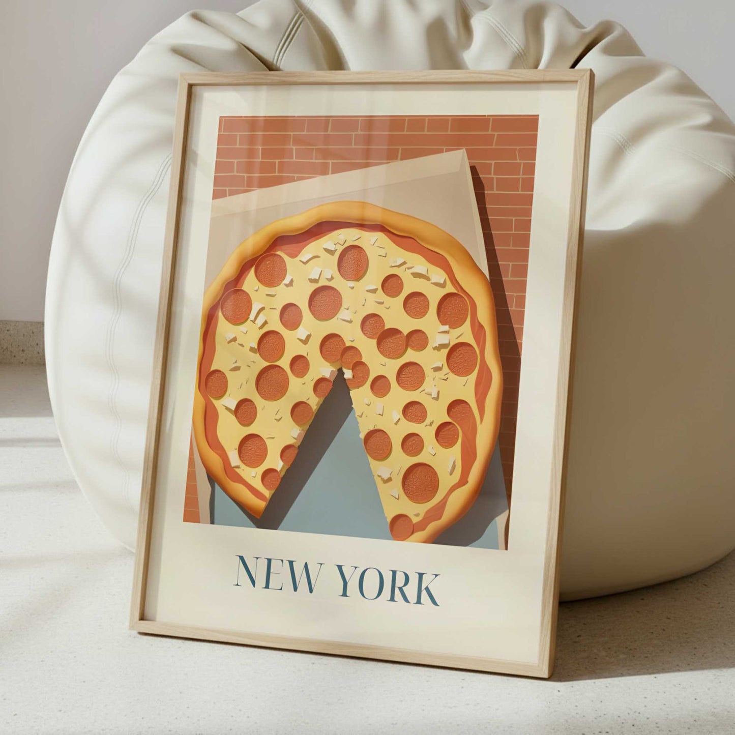 Pizza from New York, United States - Art Print - Interior inspiration