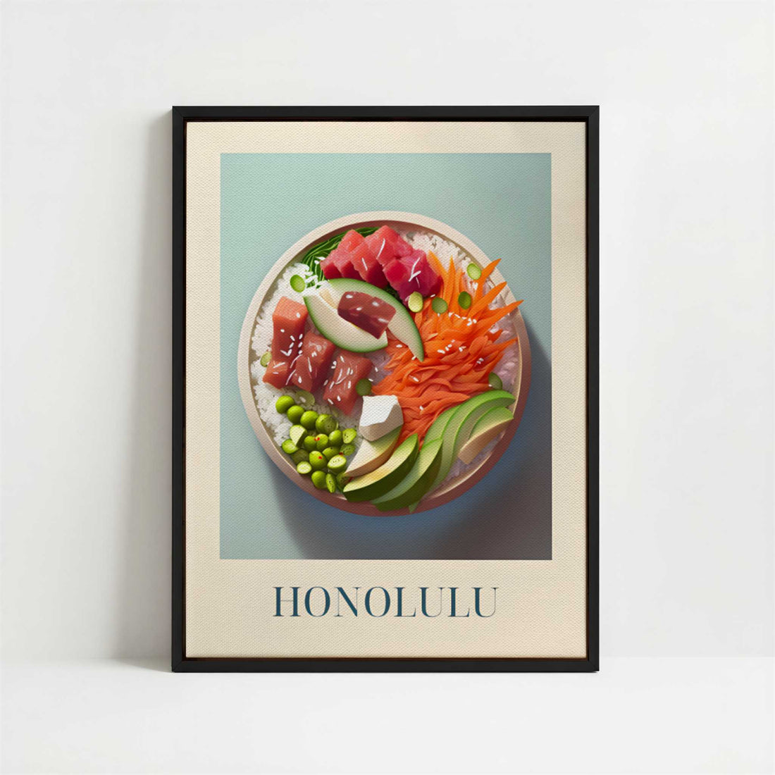 Framed Canvas - Framed canvas in black frame