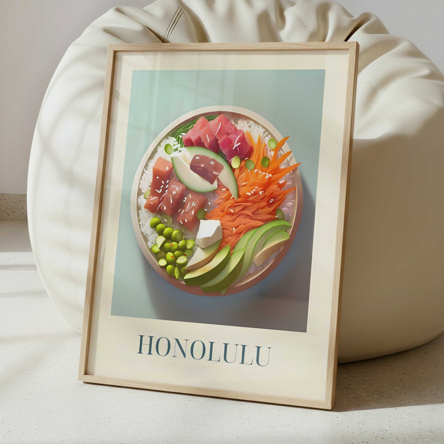 Pokebowl from Honolulu, Hawaii - Art Print - Interior inspiration