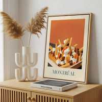 Framed Canvas - Framed canvas in a stylish interior setting