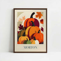 Framed Canvas - Framed canvas in dark wood color frame