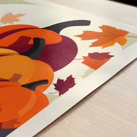 Pumpkins from Morton, United States - Art Print - Close-up detail of the art print