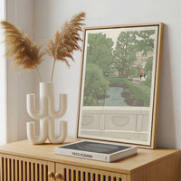 Framed Canvas - Framed canvas in a stylish interior setting