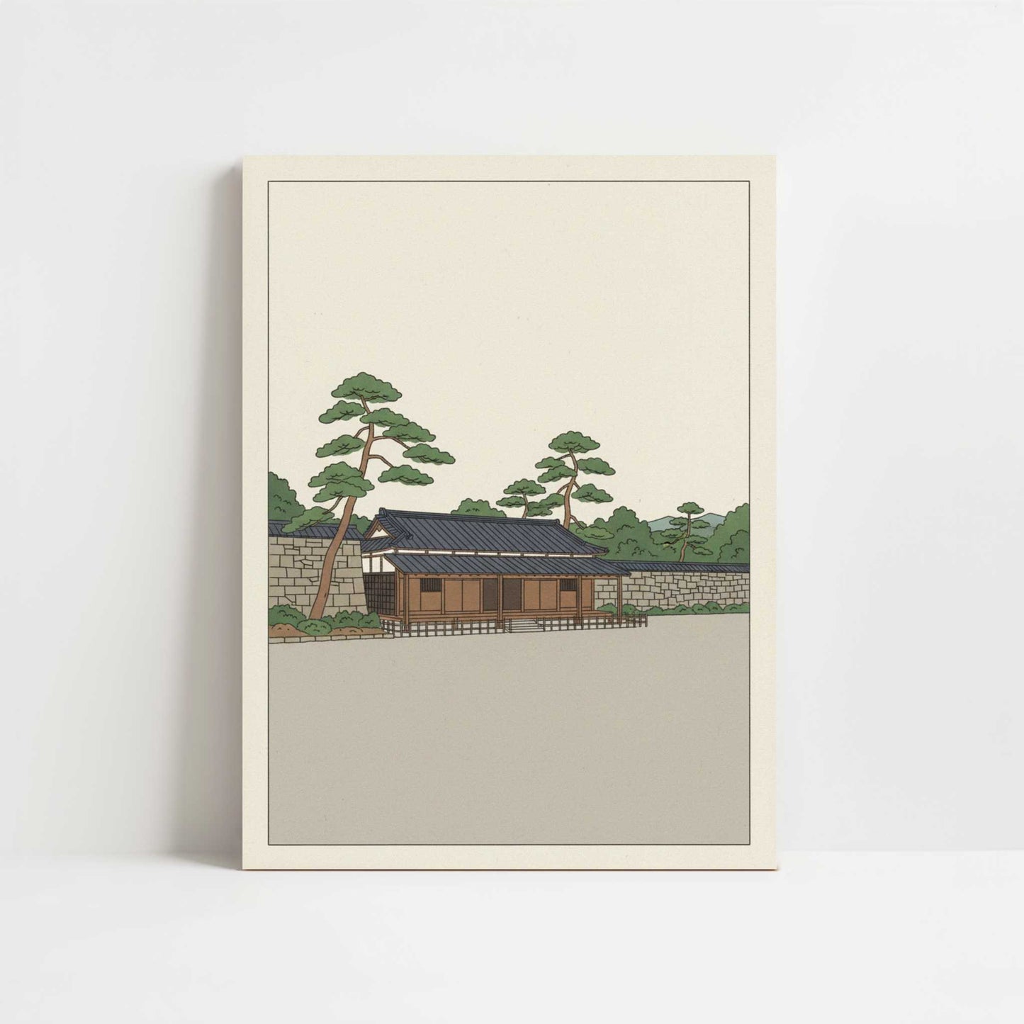 Quiet Paths of the Imperial Garden in Tokyo - Art Print - Unframed art print