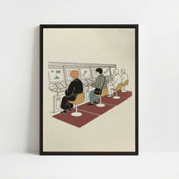 Framed Canvas - Framed canvas in black frame