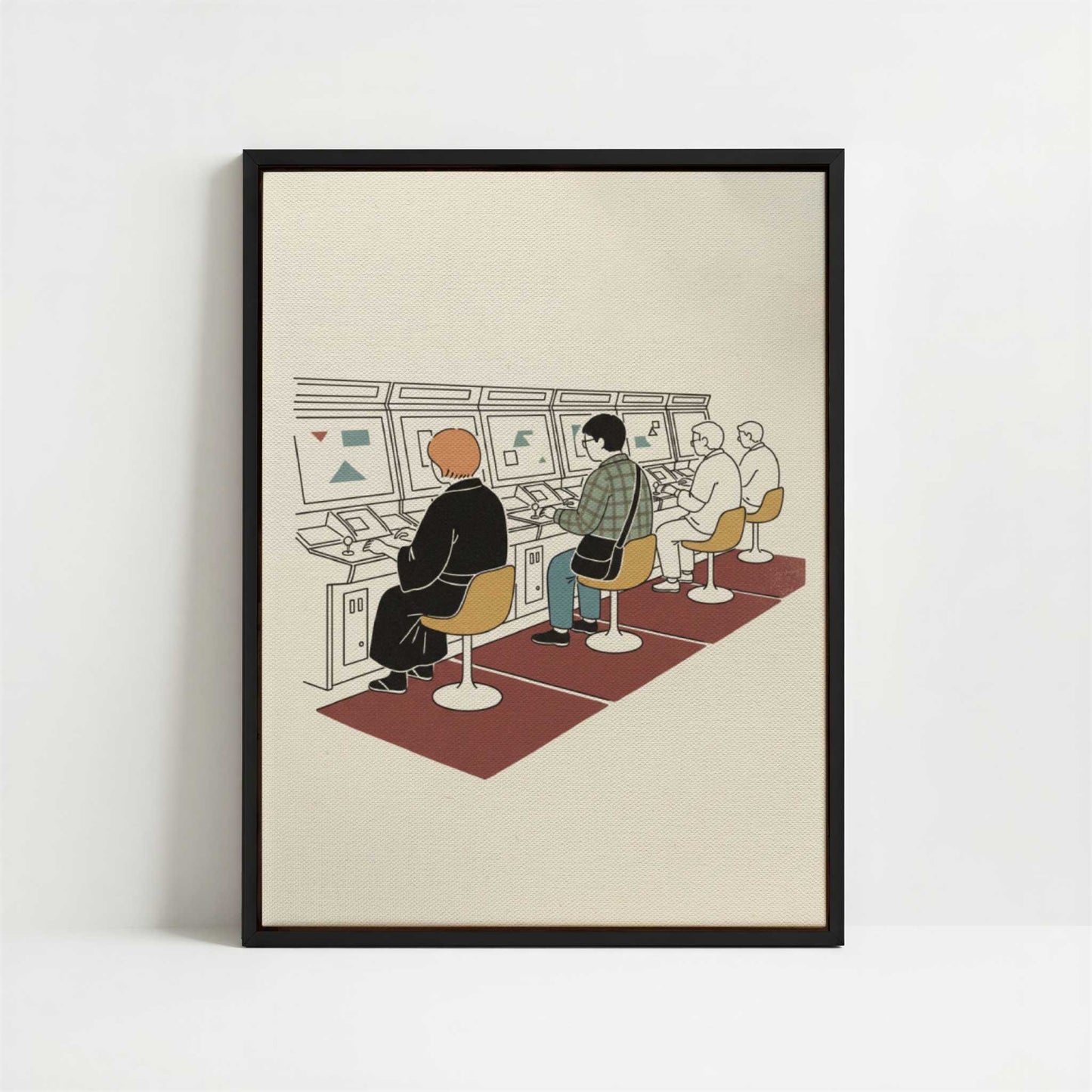 Framed Canvas - Framed canvas in black frame