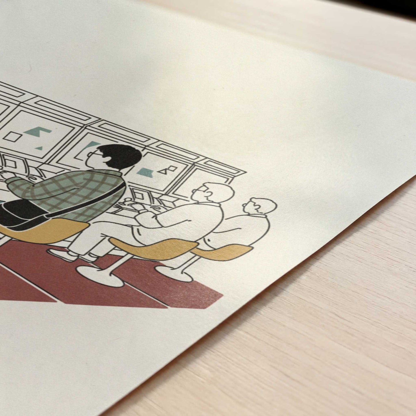 Quiet Players of Tokyo’s Game Halls - Art Print - Close-up detail of the art print