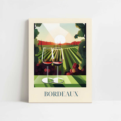 Red wine from Bordeaux, France - Art Print - Unframed art print