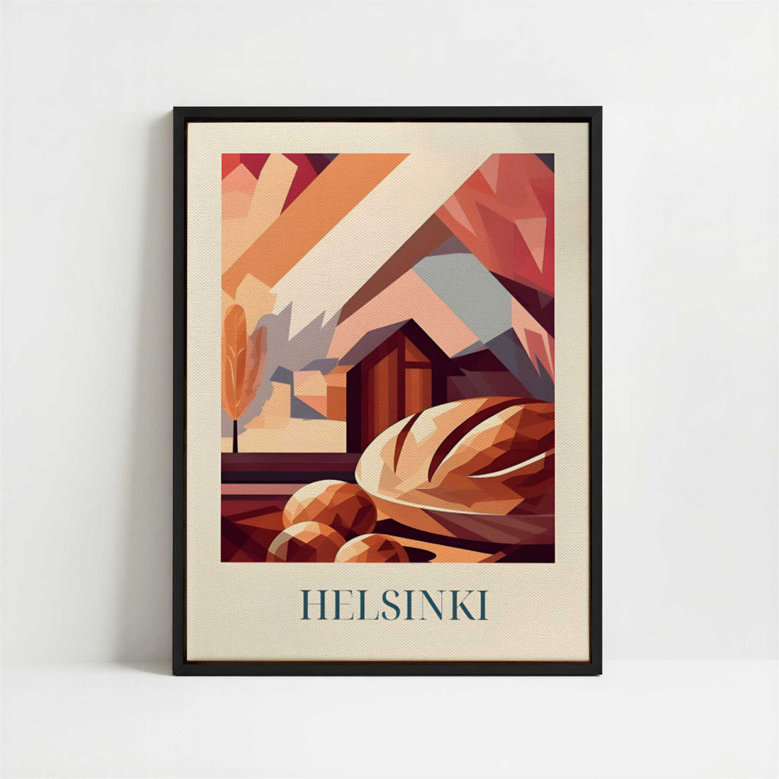 Framed Canvas - Framed canvas in black frame