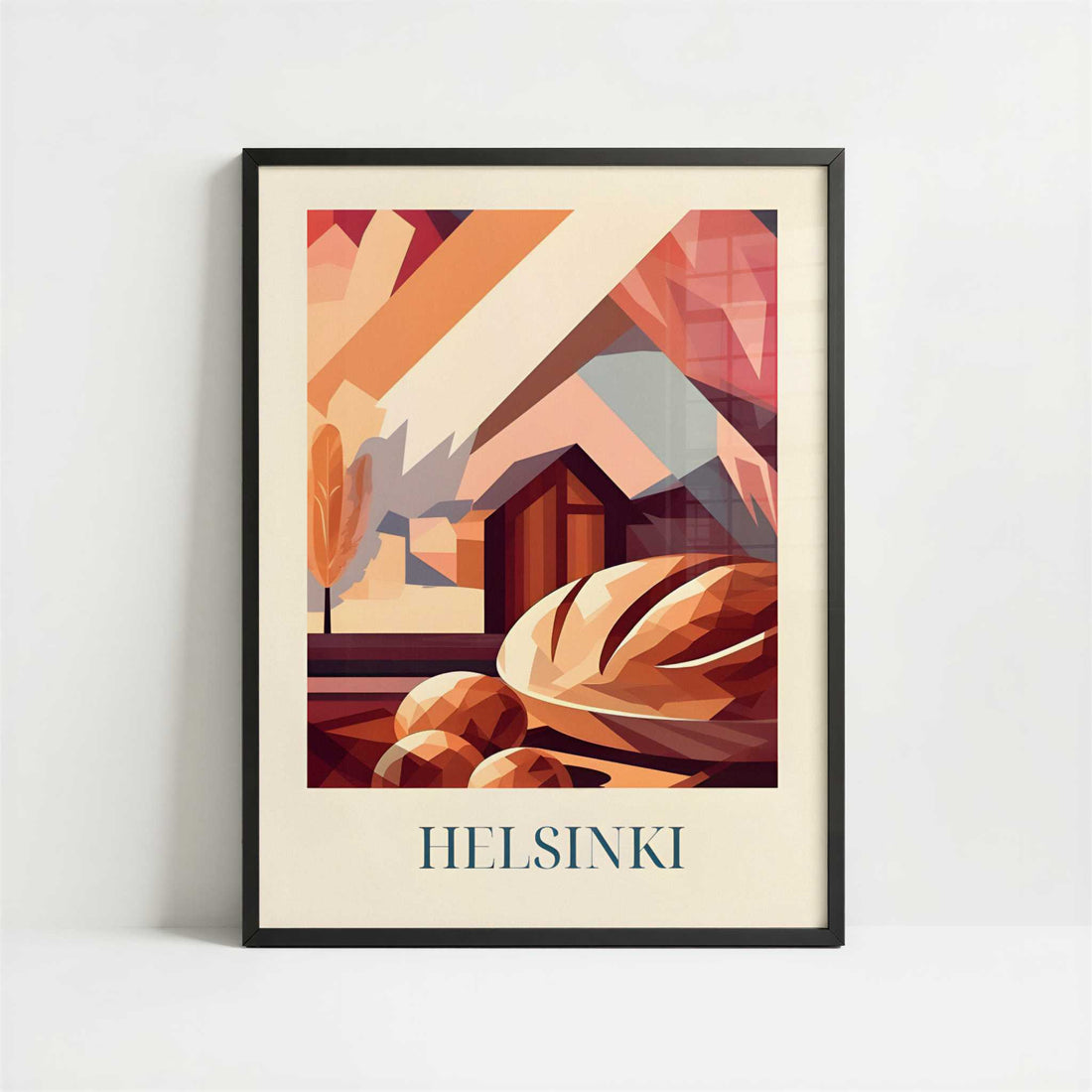 Rye bread from Helsinki, Finland - Art Print - Art print in black frame