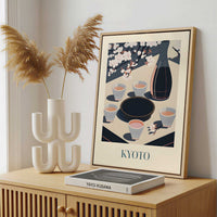 Framed Canvas - Framed canvas in a stylish interior setting