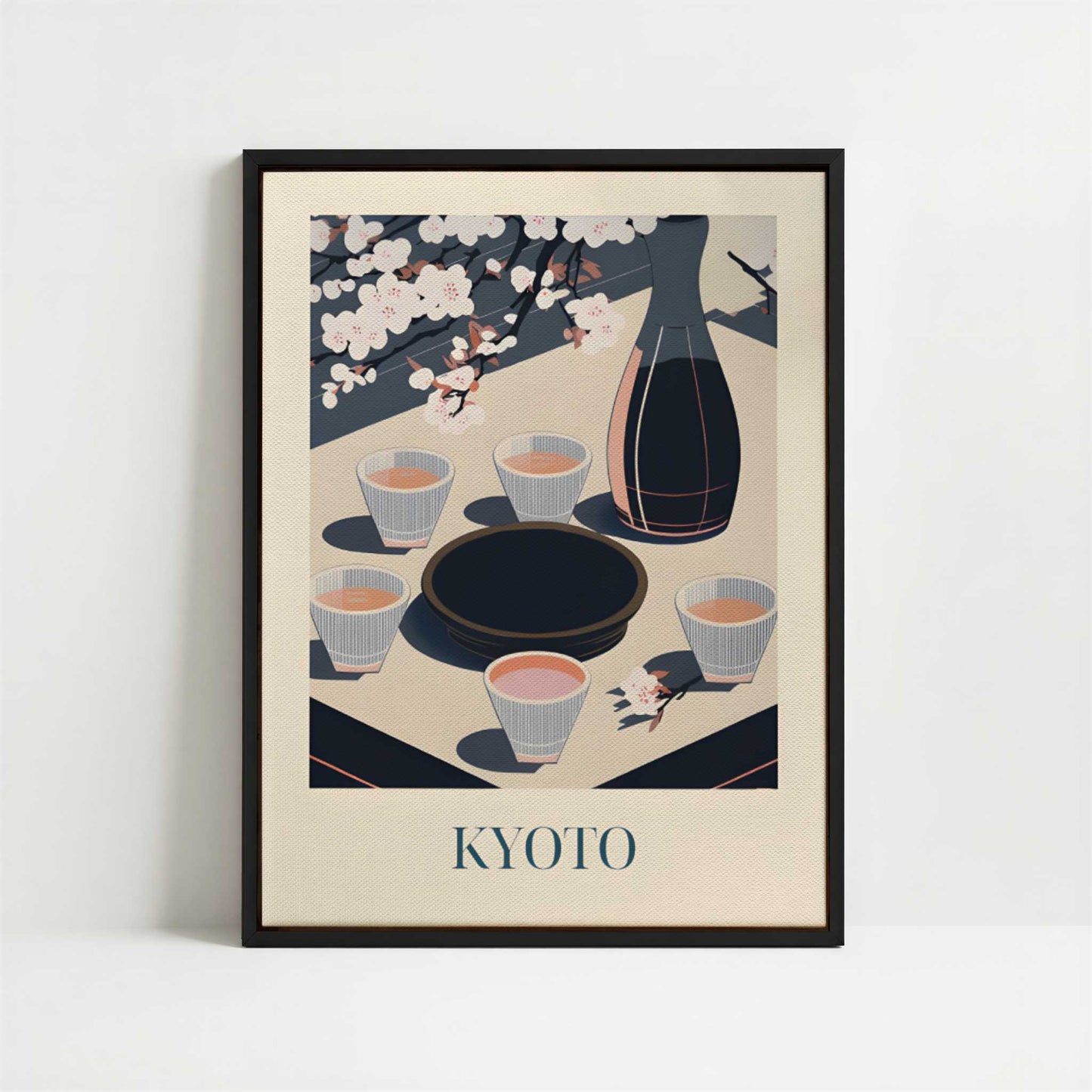 Framed Canvas - Framed canvas in black frame