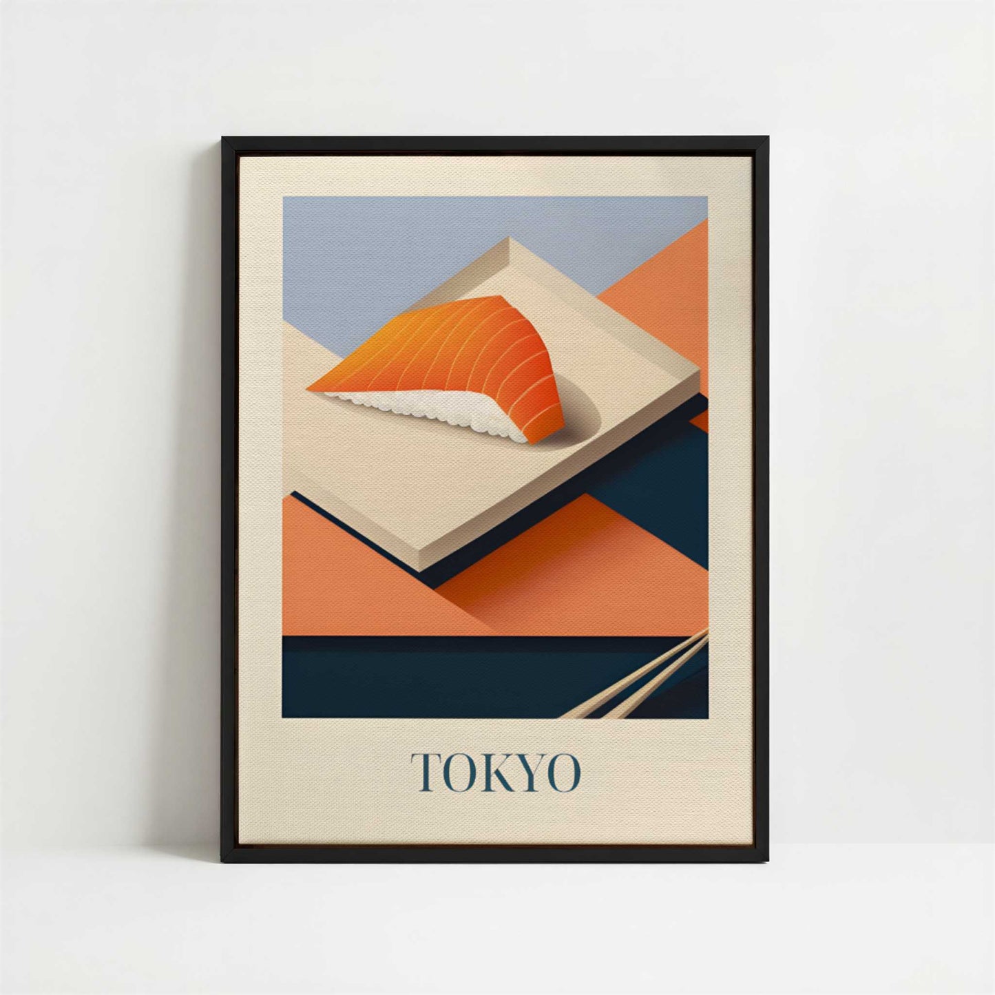 Framed Canvas - Framed canvas in black frame