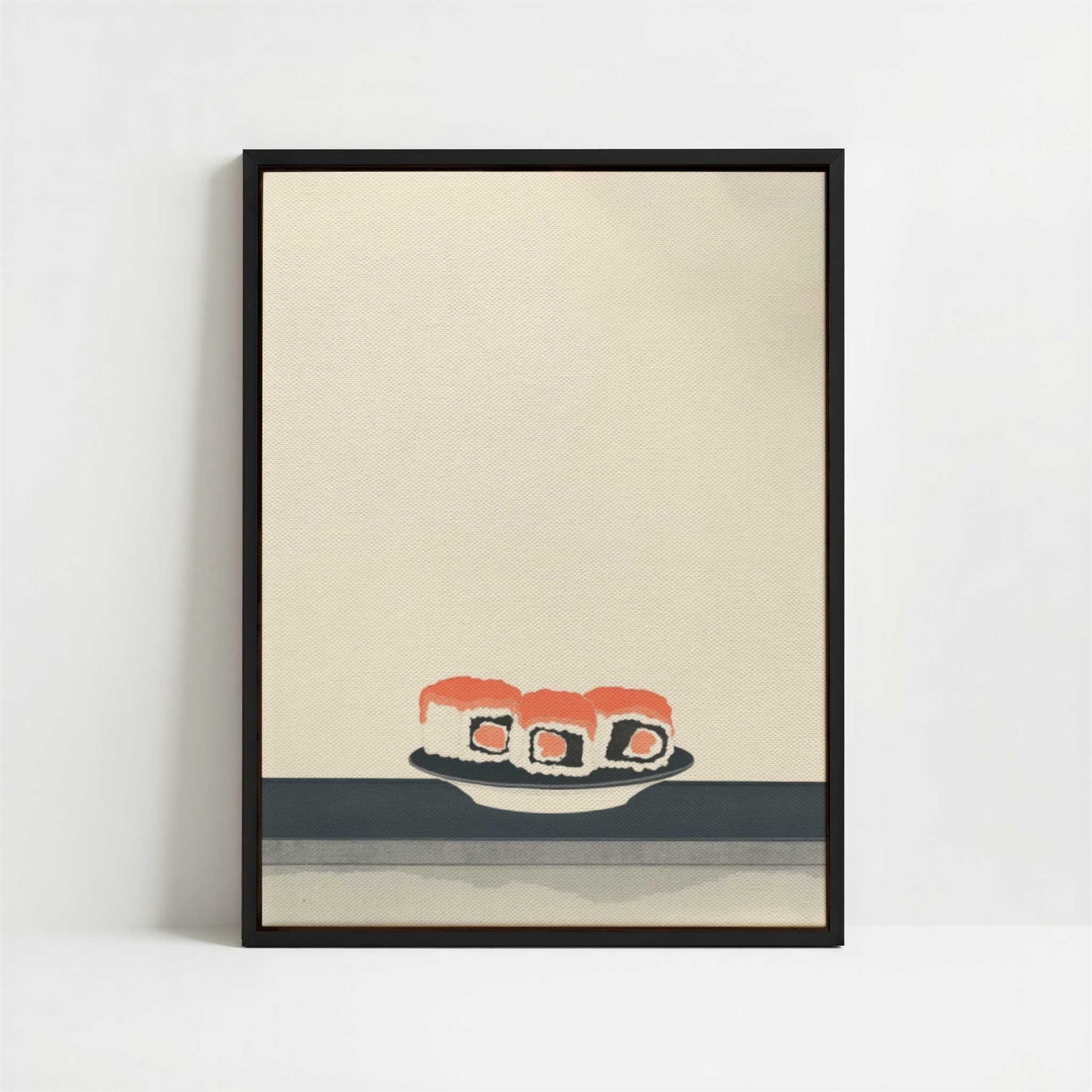 Framed Canvas - Framed canvas in black frame