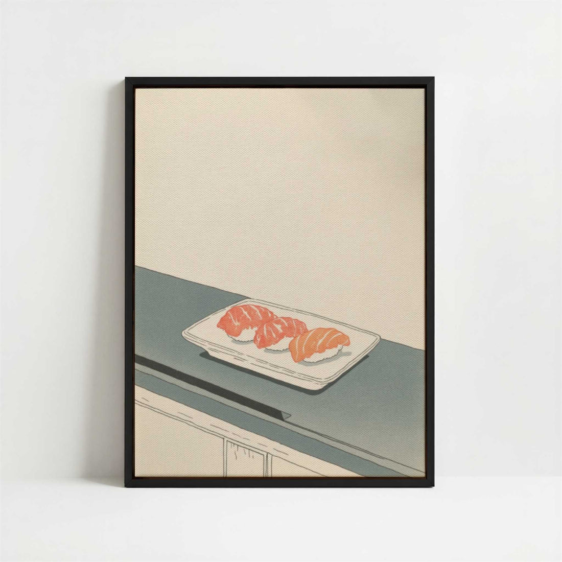 Framed Canvas - Framed canvas in black frame