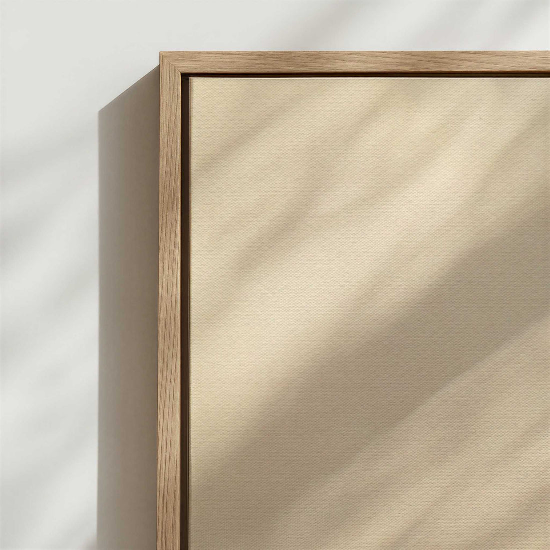 Framed Canvas - Close-up detail and texture of the framed canvas