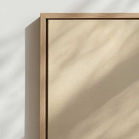 Framed Canvas - Close-up detail and texture of the framed canvas