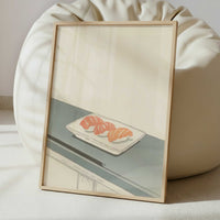 Salmon at Its Simplest - Art Print - Interior inspiration