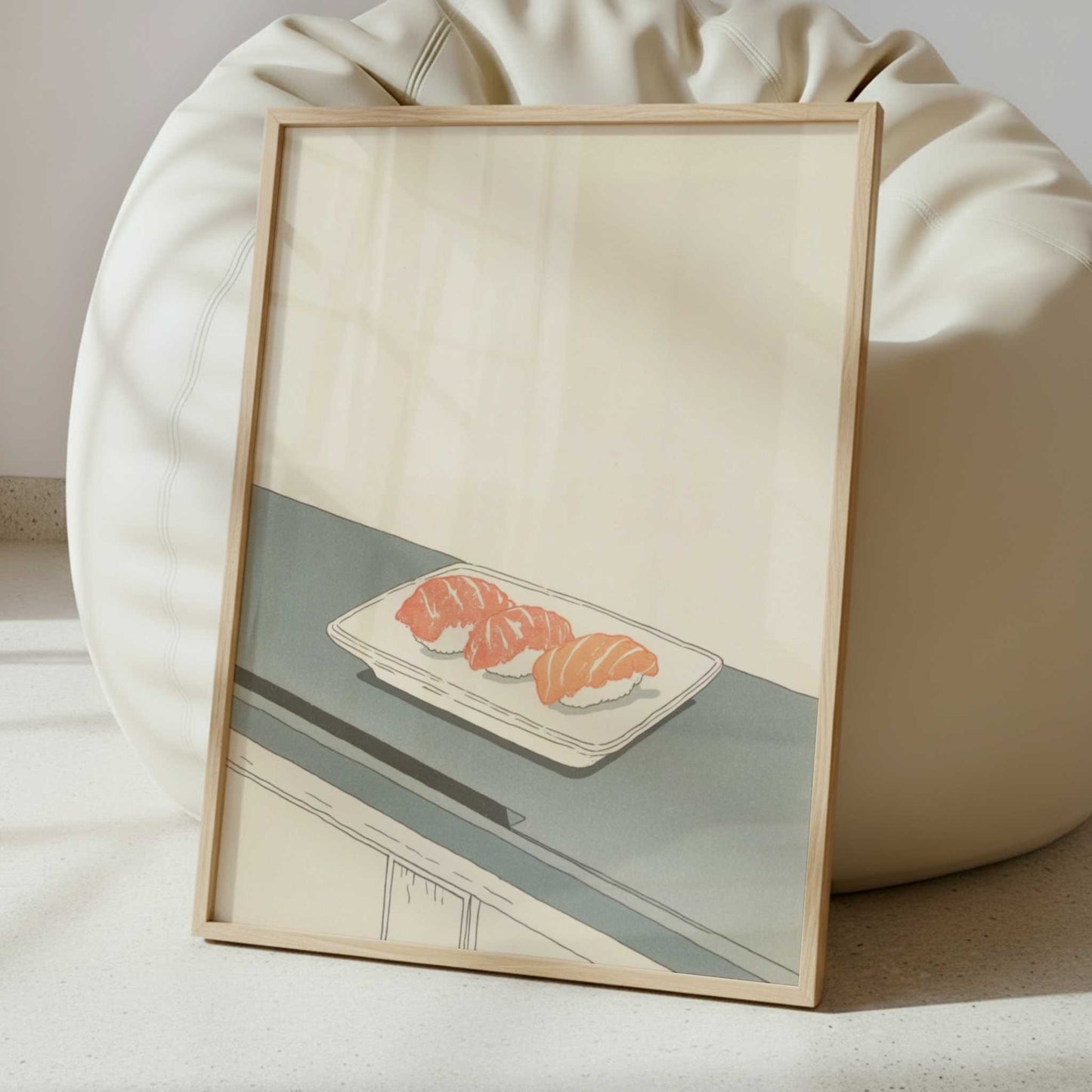 Salmon at Its Simplest - Art Print - Interior inspiration