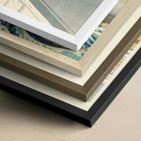 Salmon at Its Simplest - Art Print - Close-up detail of the different frames