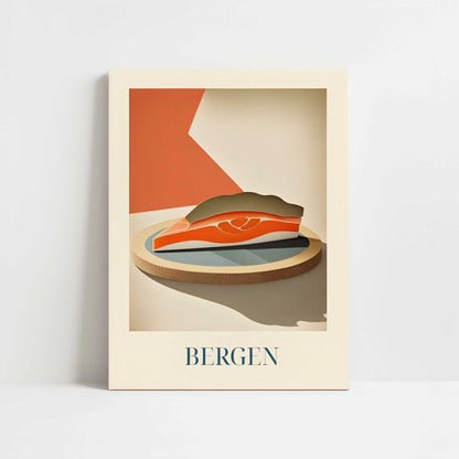Salmon from Bergen, Norway - Art Print - Unframed art print
