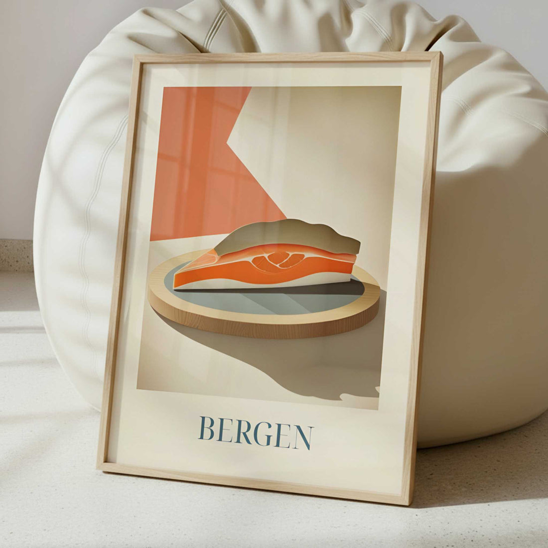 Salmon from Bergen, Norway - Art Print - Interior inspiration