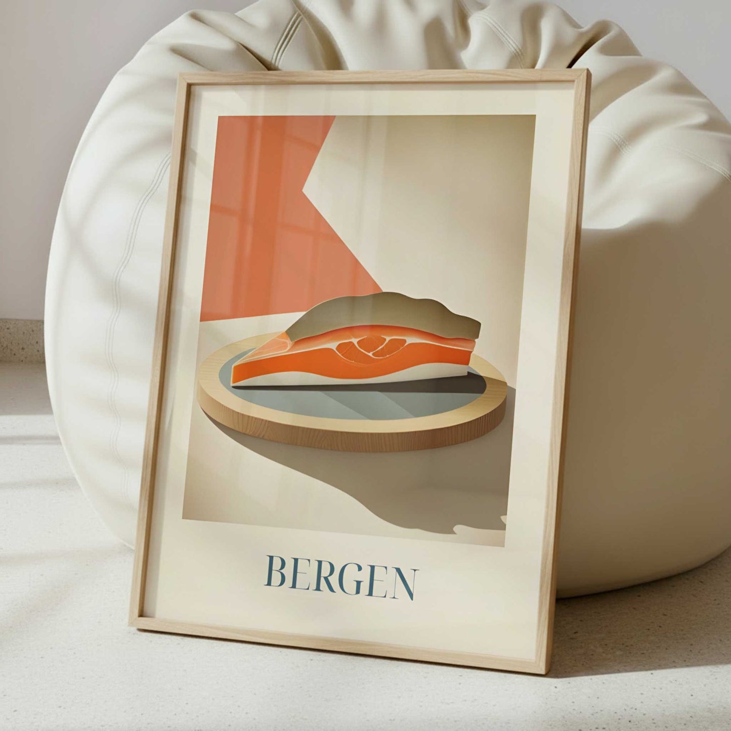 Salmon from Bergen, Norway - Art Print - Interior inspiration