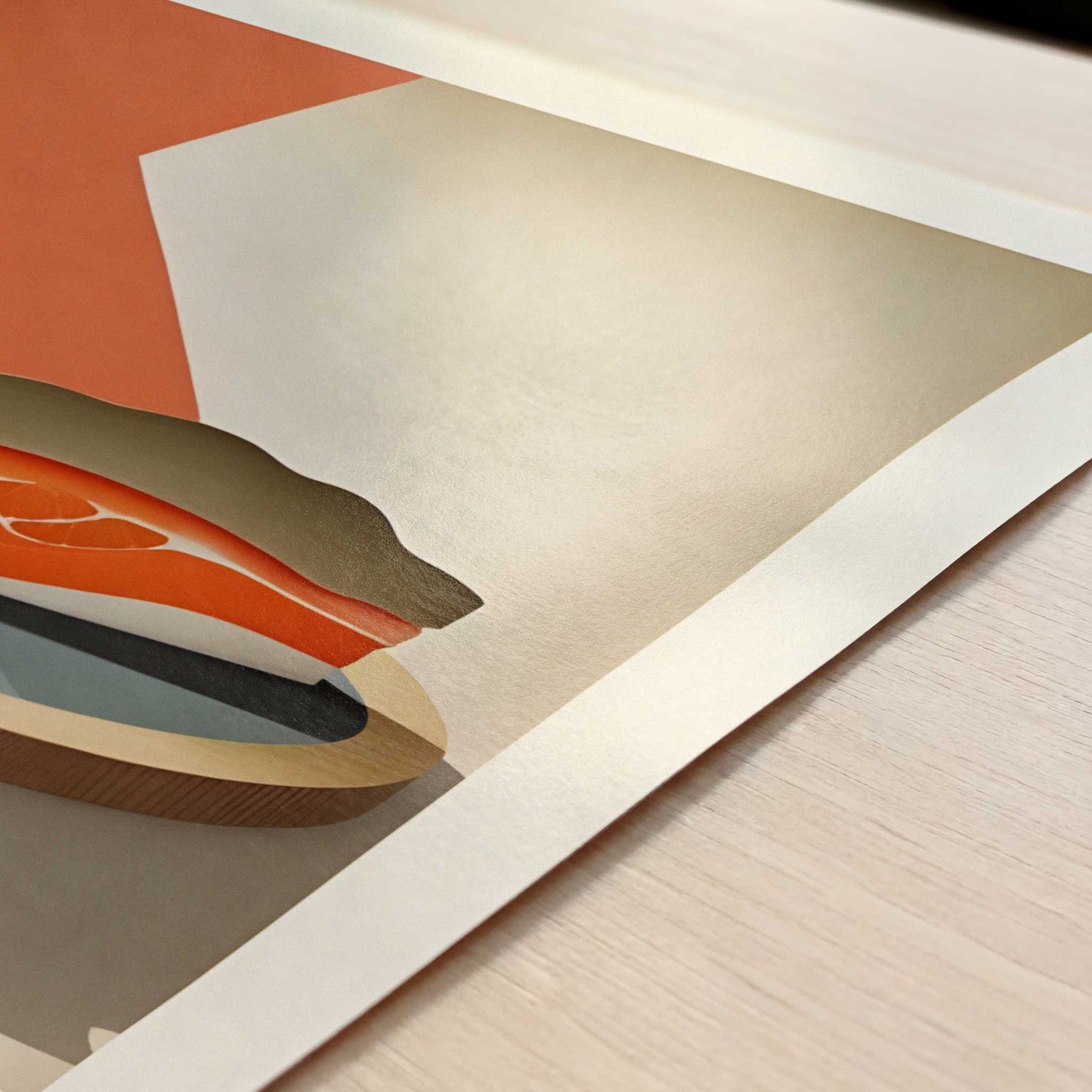 Salmon from Bergen, Norway - Art Print - Close-up detail of the art print