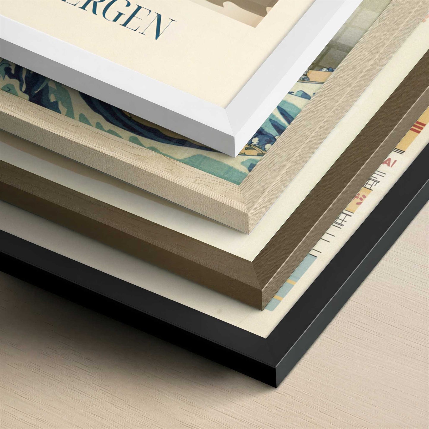 Salmon from Bergen, Norway - Art Print - Close-up detail of the different frames