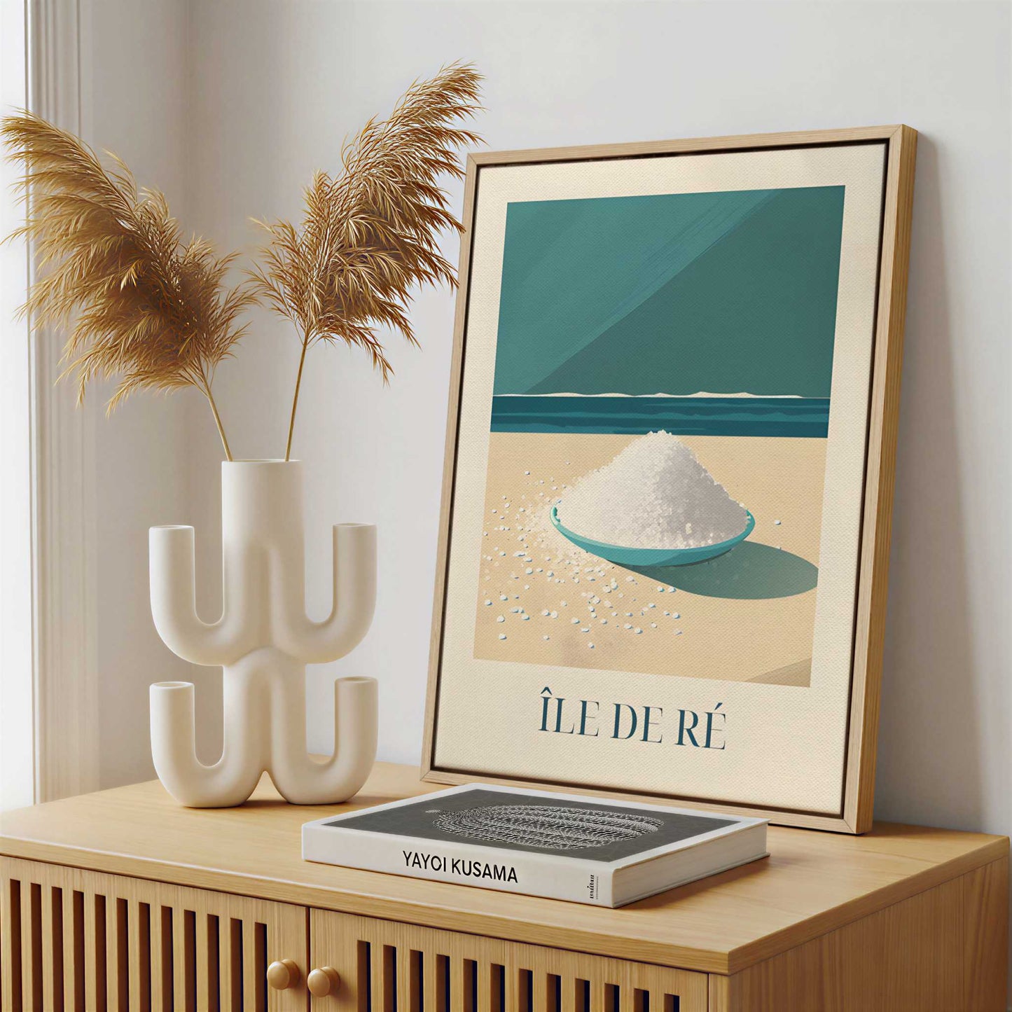 Framed Canvas - Framed canvas in a stylish interior setting