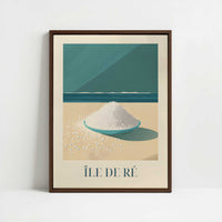 Framed Canvas - Framed canvas in dark wood color frame