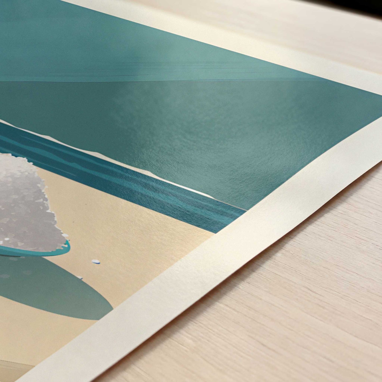 Salt from Île de Ré, France - Art Print - Close-up detail of the art print