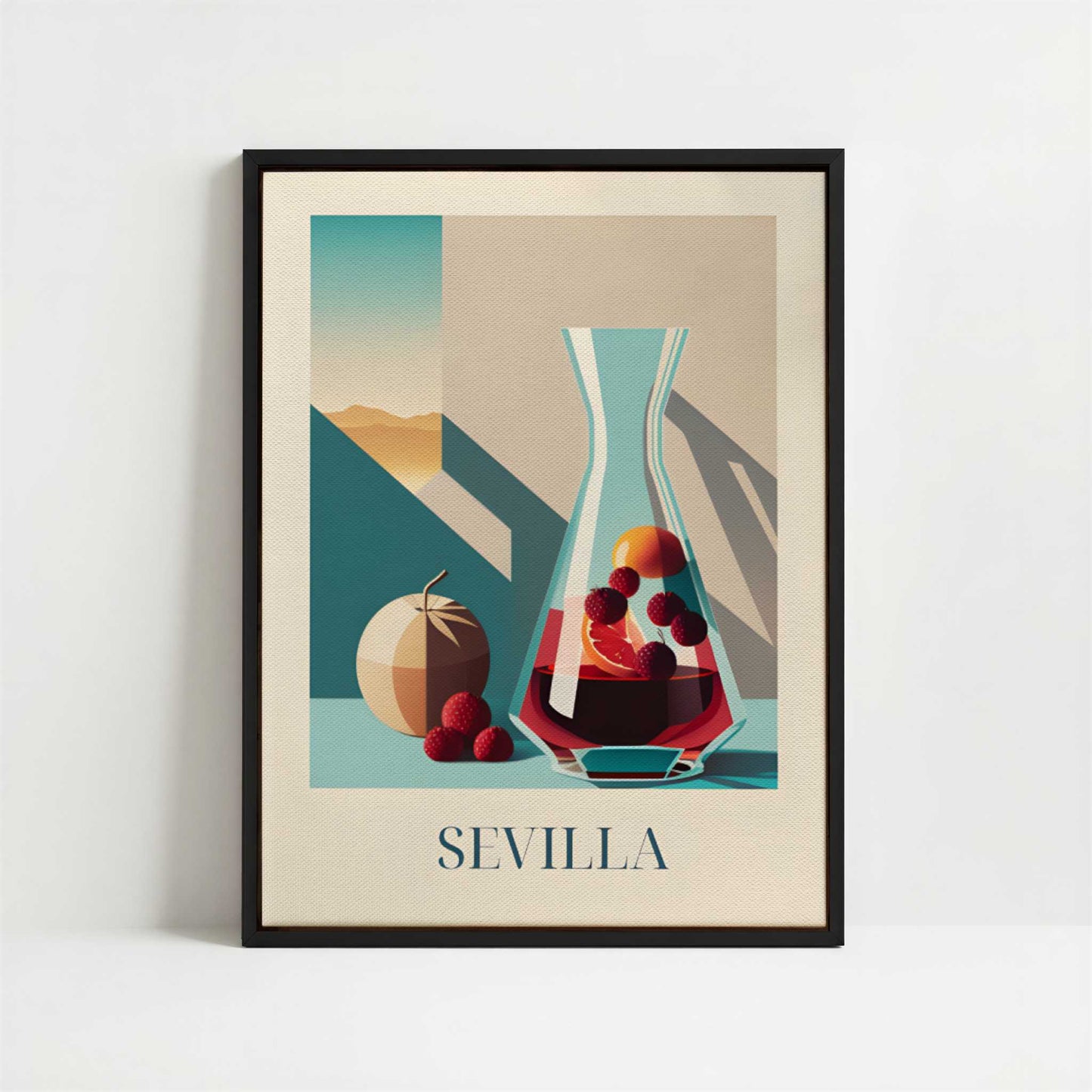 Framed Canvas - Framed canvas in black frame
